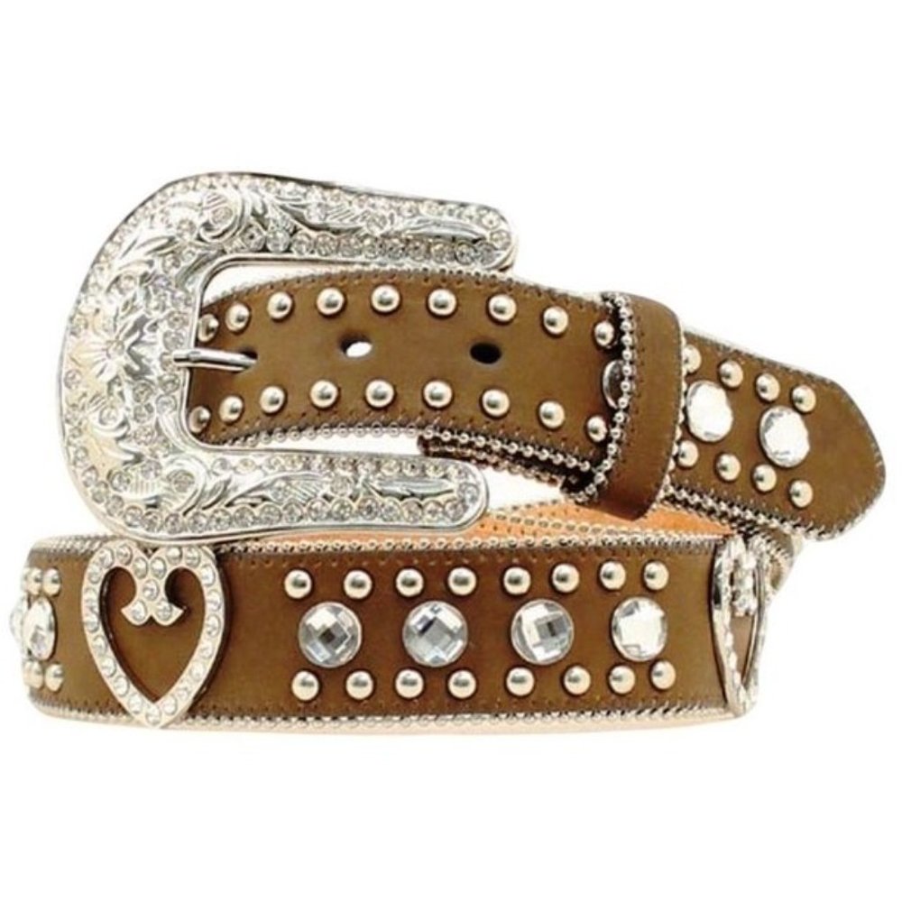 Blazin Roxx Silver Rhinestone Belt